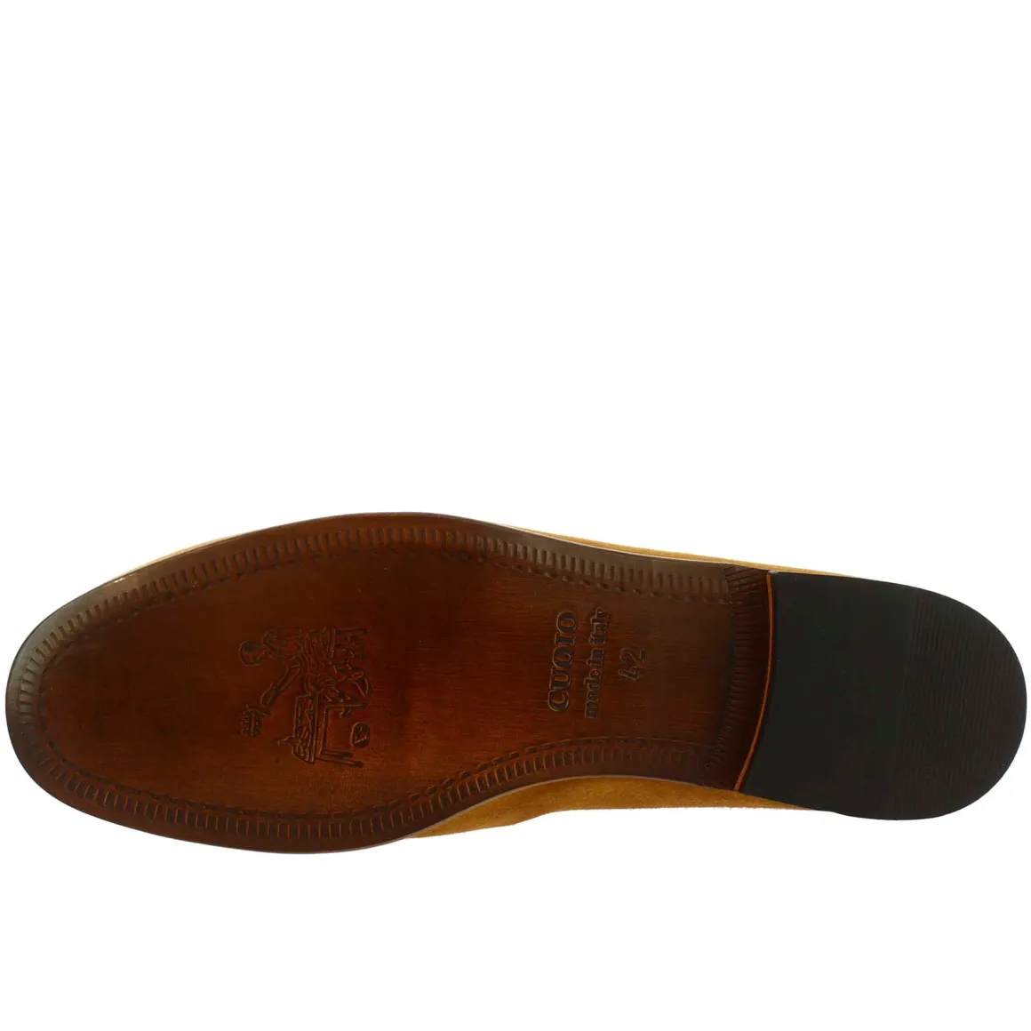 Mocassini Slip-on Da Uomo Fatti A Mano In Pelle Di Camoscio Marrone Chiaro