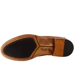 Mocassino Beige Vintage Elegante Da Uomo In Pelle Liscia