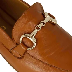 Mocassino Classico Da Donna Con Morsetto In Pelle Colore Marrone