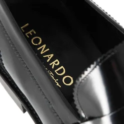 Mocassino Classico Da Uomo In Pelle Lucida Colore Nero