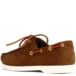 Mocassino Da Barca Da Donna In Camoscio Colore Marrone