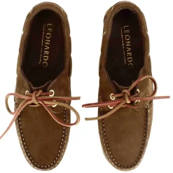 Mocassino Da Barca Da Donna In Camoscio Colore Marrone