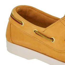 Mocassino Da Barca Da Donna In Camoscio Colore Giallo