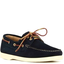 Mocassino Da Barca Da Uomo In Camoscio Colore Blu