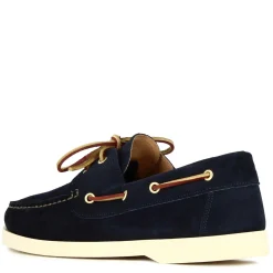 Mocassino Da Barca Da Uomo In Camoscio Colore Blu