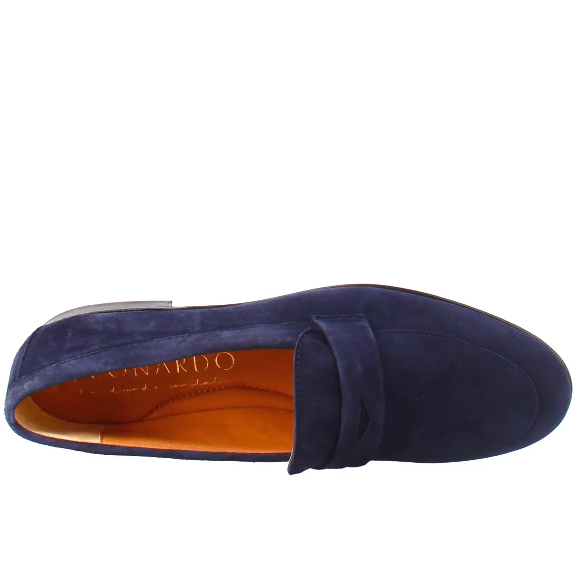 Mocassino Da Donna A Sacchetto In Camoscio Blu