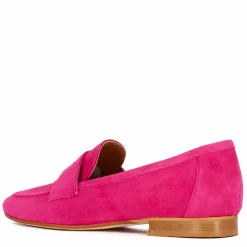 Mocassino Da Donna Classico In Pelle Scamosciata Colore Rosa