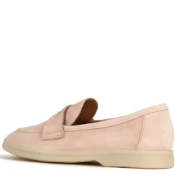 Mocassino Da Donna Classico In Pelle Scamosciata Colore Rosa