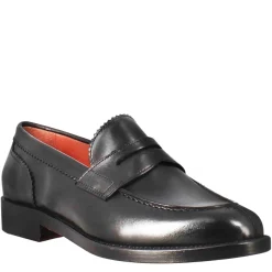 Mocassino Da Donna Con Bocca Di Leone In Pelle Nero