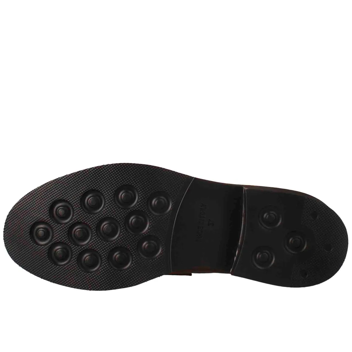 Mocassino Da Donna Paupa In Pelle Lavata Colore Cuoio Scuro