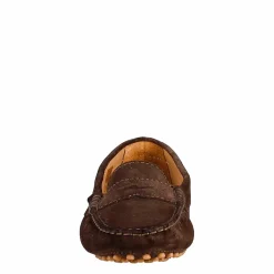 Mocassino Da Donna Tubolare In Camoscio Marrone Scuro