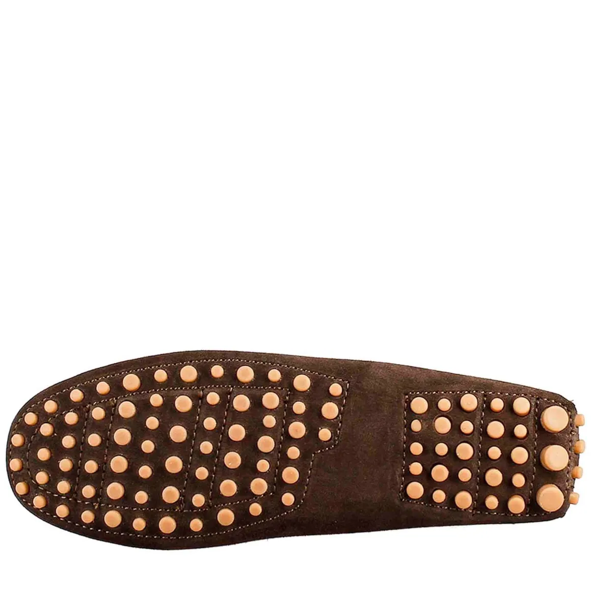 Mocassino Da Donna Tubolare In Camoscio Marrone Scuro