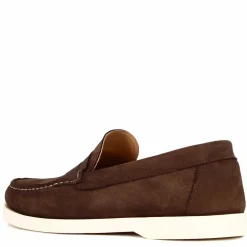 Mocassino Da Uomo Casual Da Barca In Pelle Colore Marrone Scuro