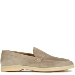 Mocassino Da Uomo Casual In Pelle Scamosciata Colore Grigio