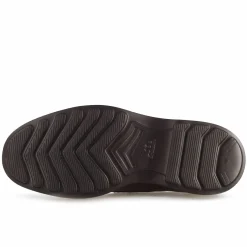 Mocassino Da Uomo In Pelle Martellata Colore Marrone E Suola In Gomma Vibram