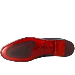 Mocassino Elegante Blu Da Uomo In Pelle Scamosciata