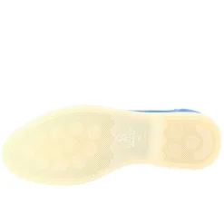 Mocassino Flessibile Da Donna In Pelle Scamosciata Celeste