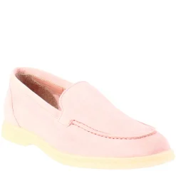 Mocassino Flessibile Da Donna In Pelle Scamosciata Rosa