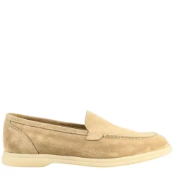Mocassino Flessibile Da Donna In Pelle Scamosciata Nude