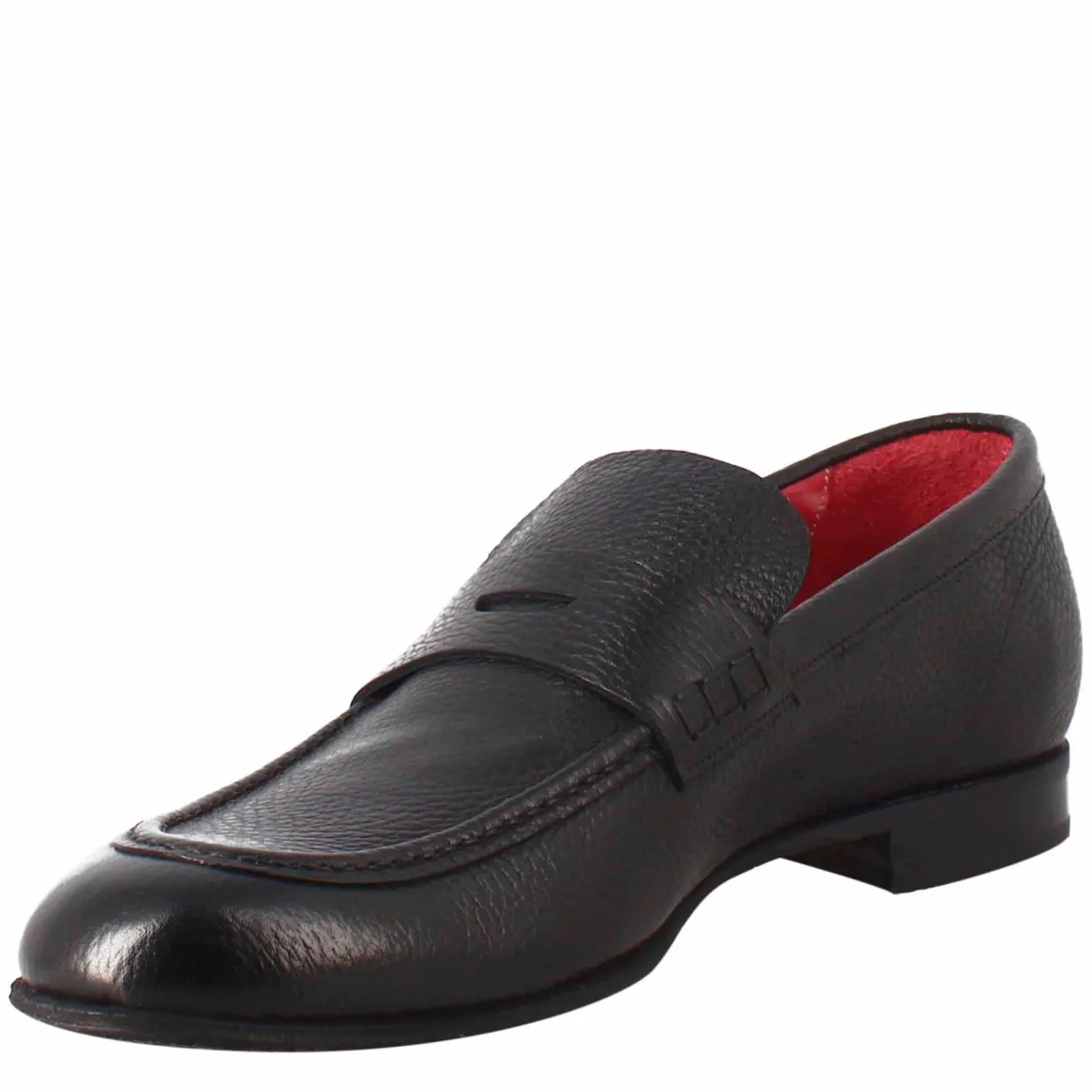 Mocassino Nero Elegante Da Uomo In Pelle
