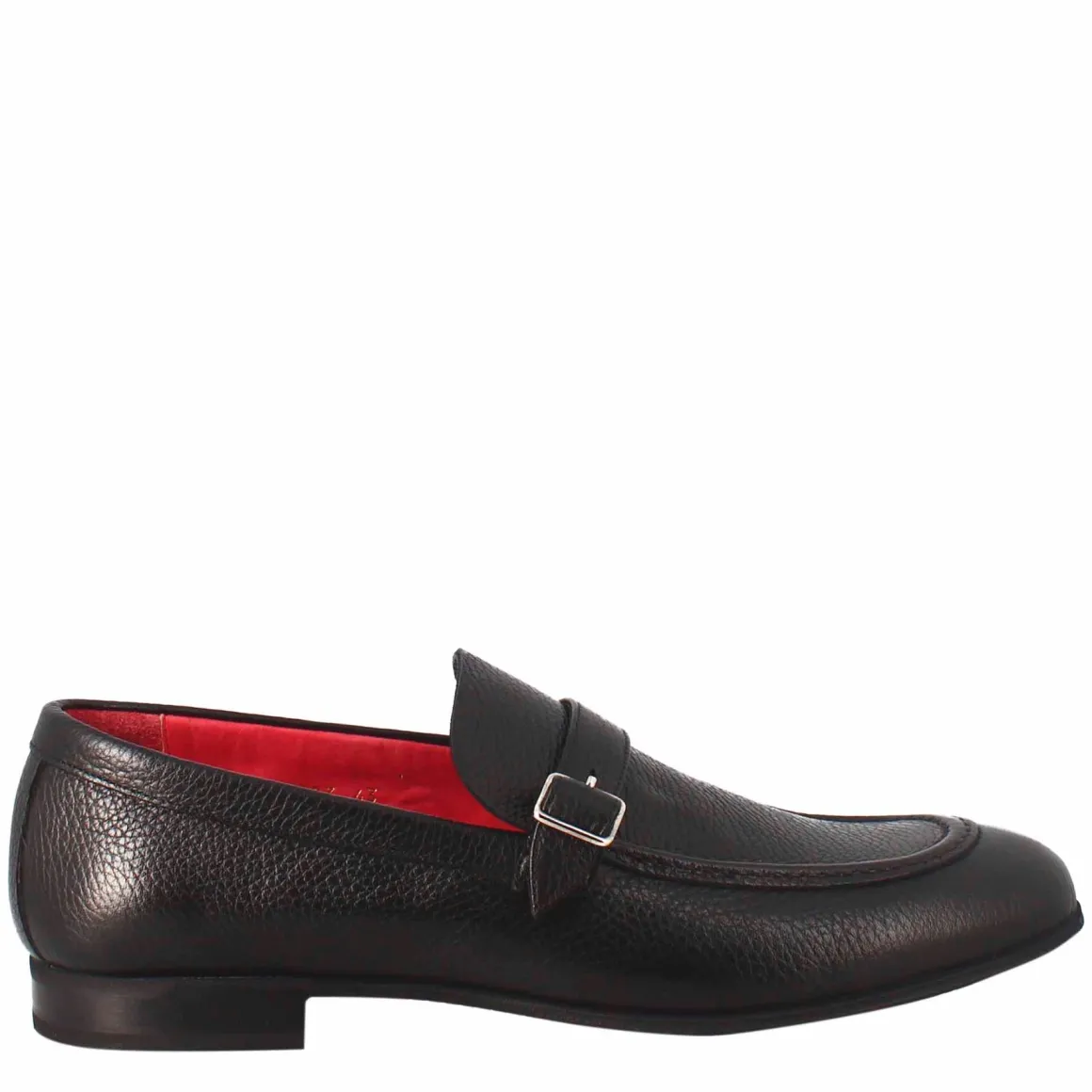 Mocassino Nero Elegante Da Uomo In Pelle Liscia