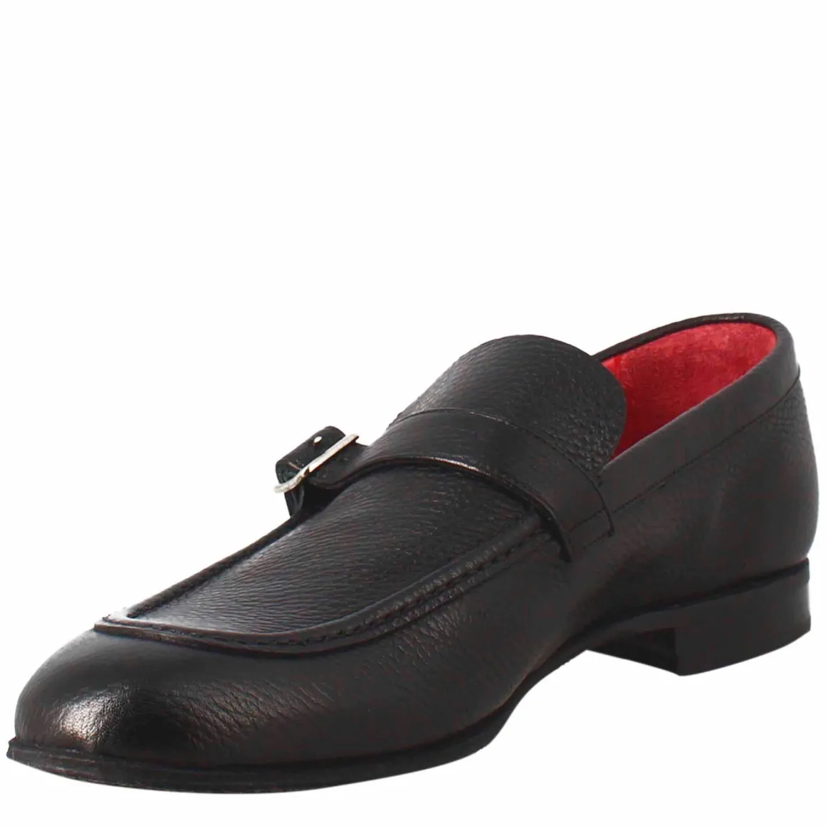 Mocassino Nero Elegante Da Uomo In Pelle Liscia