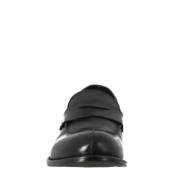 Mocassino Nero Vintage Elegante Da Uomo In Pelle Liscia