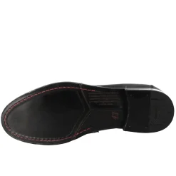Mocassino Nero Vintage Elegante Da Uomo In Pelle Liscia