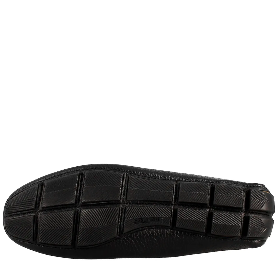 Mocassino Tubolare Con Lacci Da Uomo In Pelle Color Nero