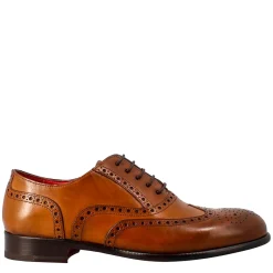 Oxford Brogue Marrone Elegante Da Uomo In Pelle