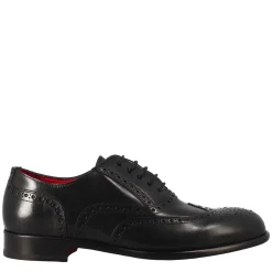 Oxford Brogue Nero Elegante Da Uomo In Pelle