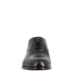 Oxford Nero Elegante Da Uomo In Pelle E Fodera Rossa