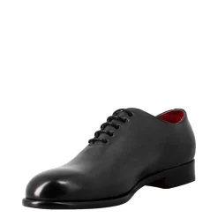 Oxford Wholecut Blu Elegante Da Uomo In Pelle E Fodera Rossa