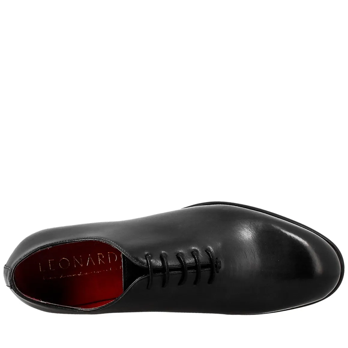 Oxford Wholecut Blu Elegante Da Uomo In Pelle E Fodera Rossa