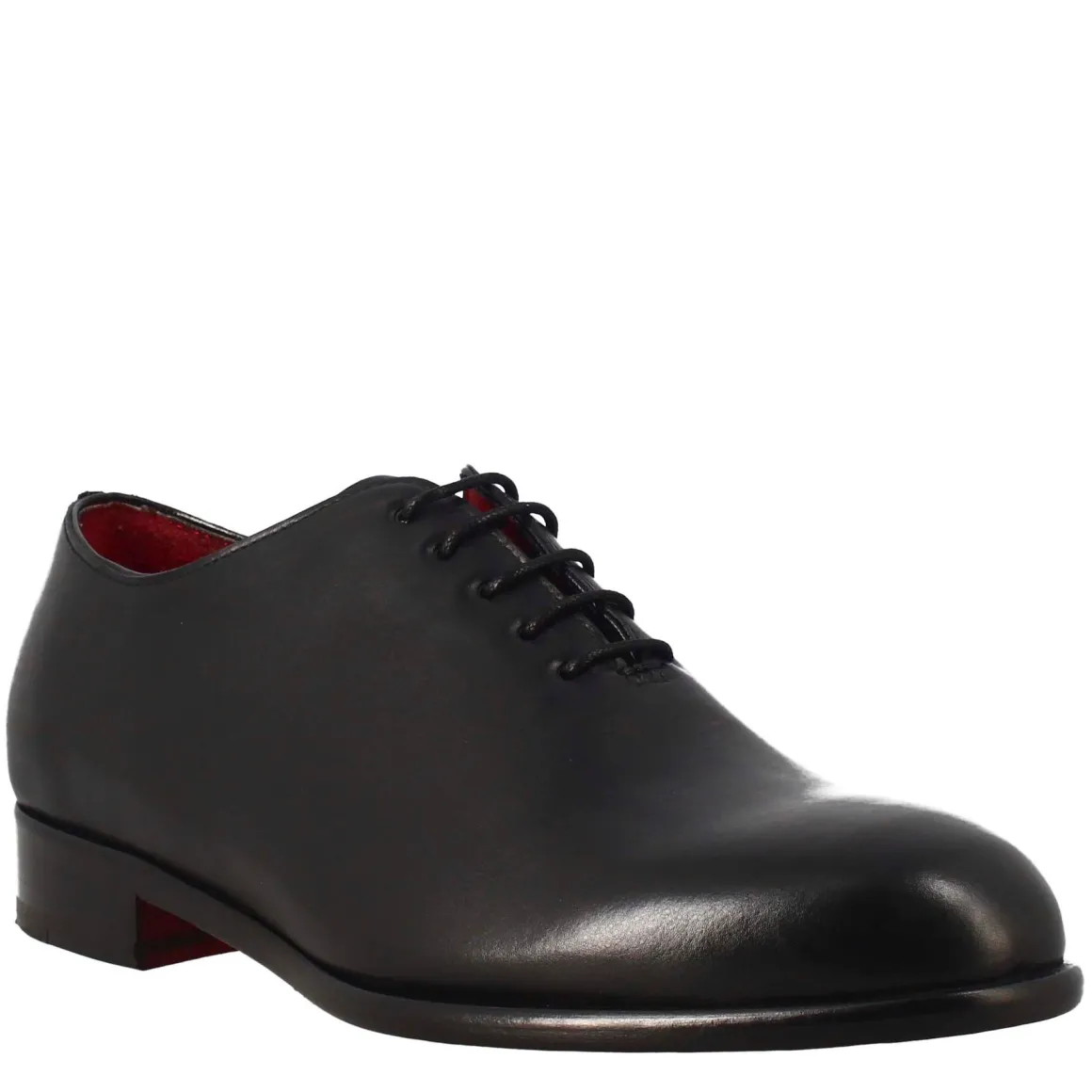 Oxford Wholecut Nero Elegante Da Uomo In Pelle