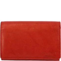 Portafoglio Donna Sauvage Pelle Di Vitello Arancione Porta Tessere Banconote Monete
