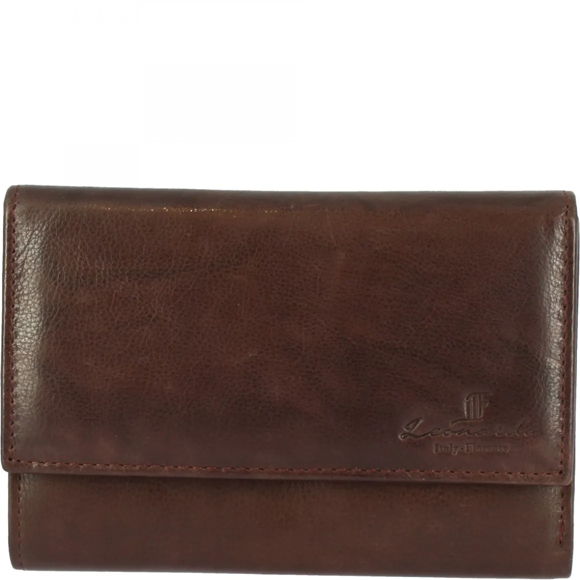Portafoglio Donna Sauvage Pelle Di Vitello Rosso Porta Tessere Banconote Chiusura Bottone