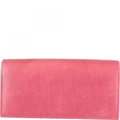 Portafoglio Donna Sauvage Pelle Di Vitello Nero Fatto A Mano Porta Tessere Tasche Banconote