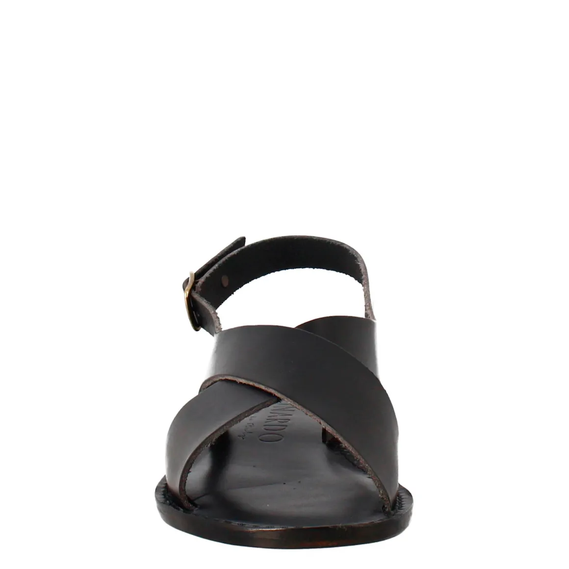 Sandali Arcadia Da Donna Stile Romano Antico In Pelle Colore Nero