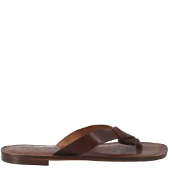 Sandali Arezzo Modello Gladiatore Da Uomo In Pelle Color Marrone