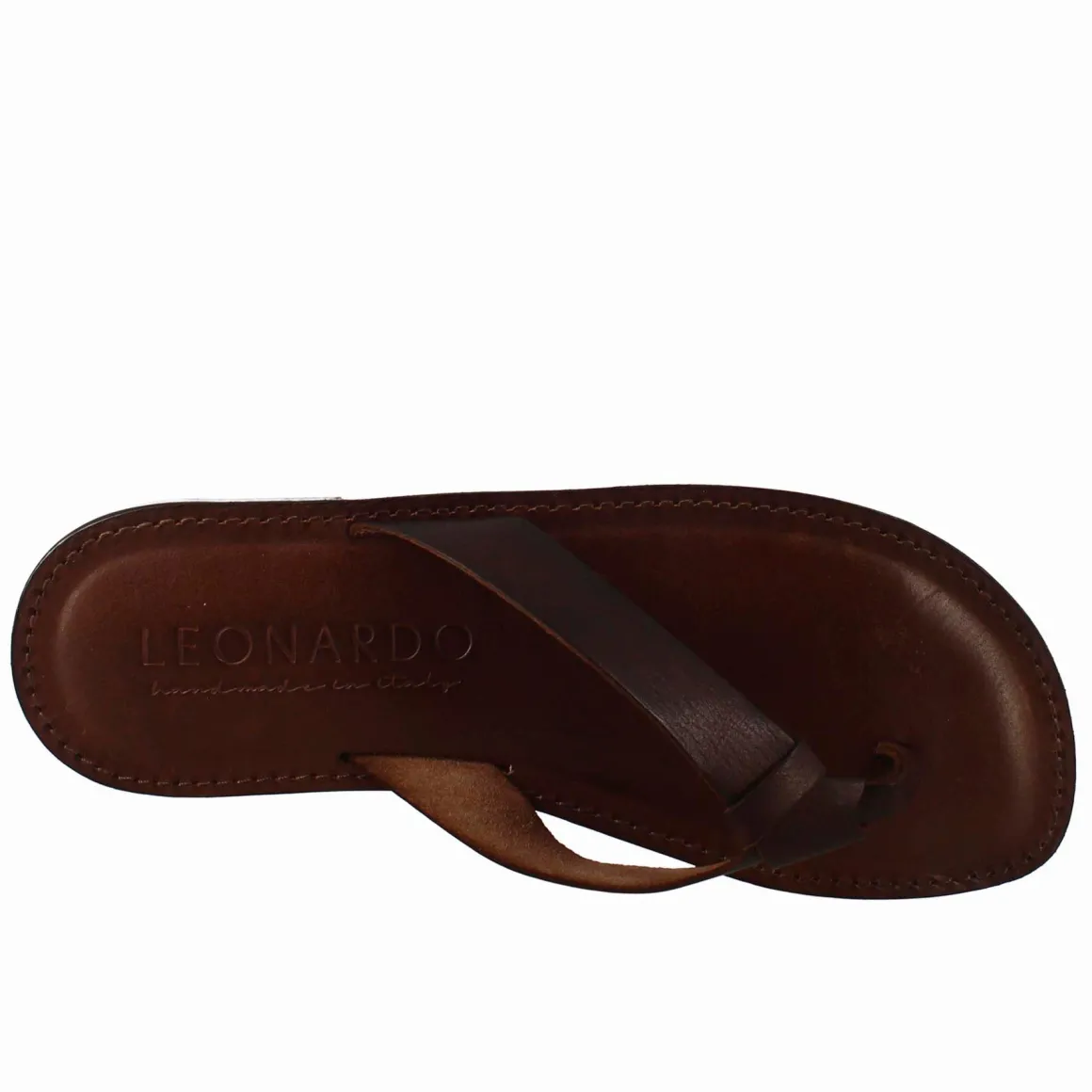 Sandali Arezzo Modello Gladiatore Da Uomo In Pelle Color Marrone