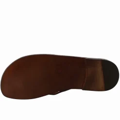 Sandali Arezzo Modello Gladiatore Da Uomo In Pelle Color Marrone