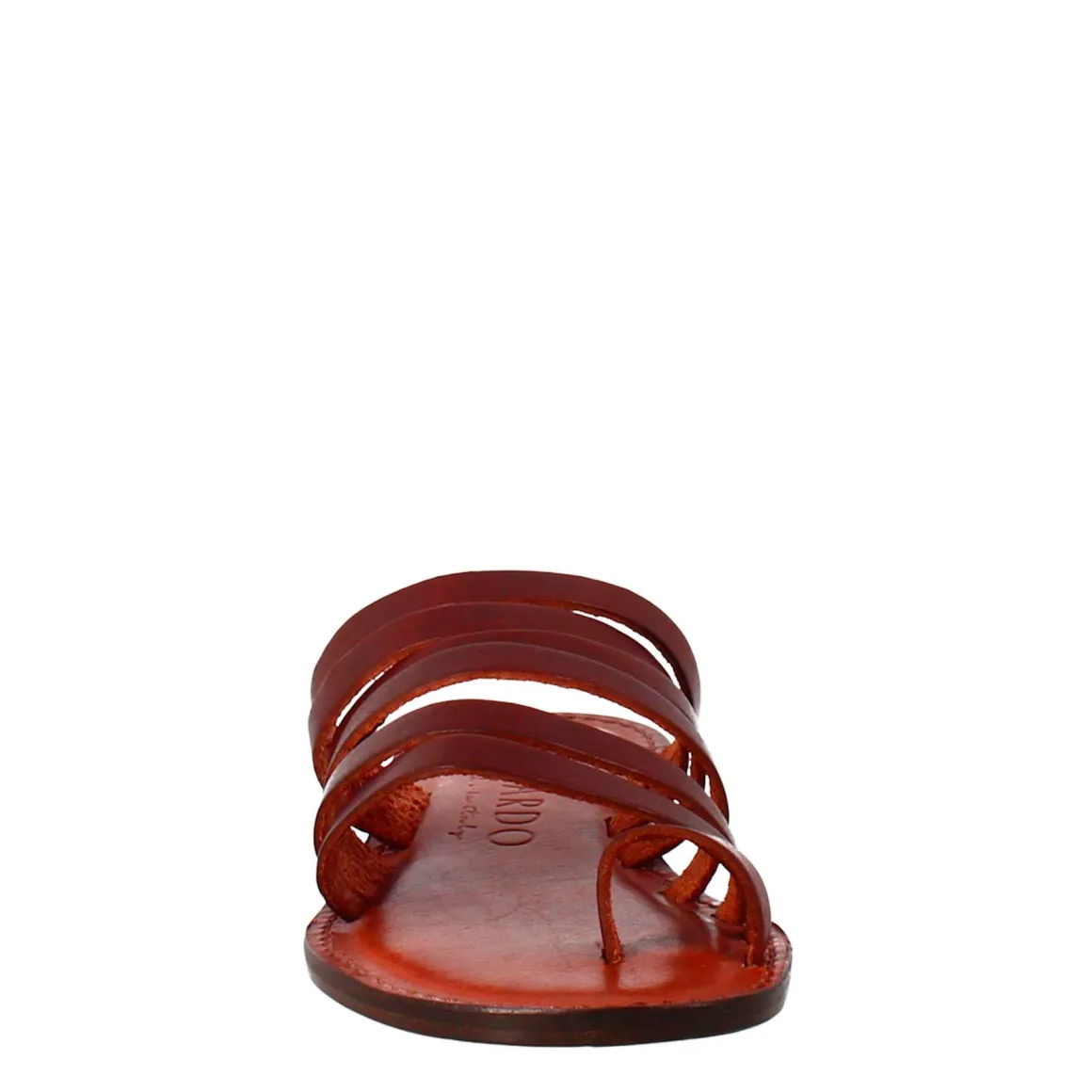 Sandali Celestia Da Donna Stile Romano Antico In Pelle Marrone