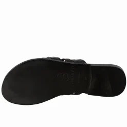 Sandali Celestia Da Donna Stile Romano Antico In Pelle Colore Nero