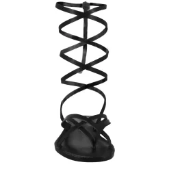 Sandali Eclipse Da Donna Stile Romano Antico In Pelle Colore Nero