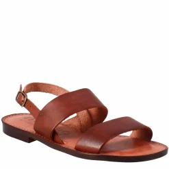 Sandali Euforia Da Donna Stile Romano Antico In Pelle Marrone