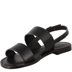 Sandali Euforia Da Donna Stile Romano Antico In Pelle Colore Nero
