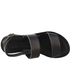 Sandali Euforia Da Donna Stile Romano Antico In Pelle Colore Nero