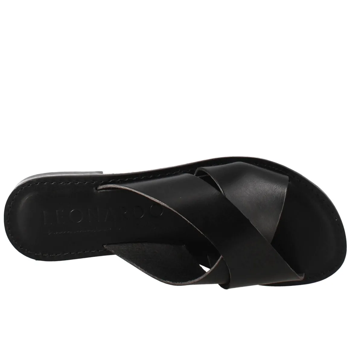 Sandali Incanto Da Donna Stile Romano Antico In Pelle Colore Nero