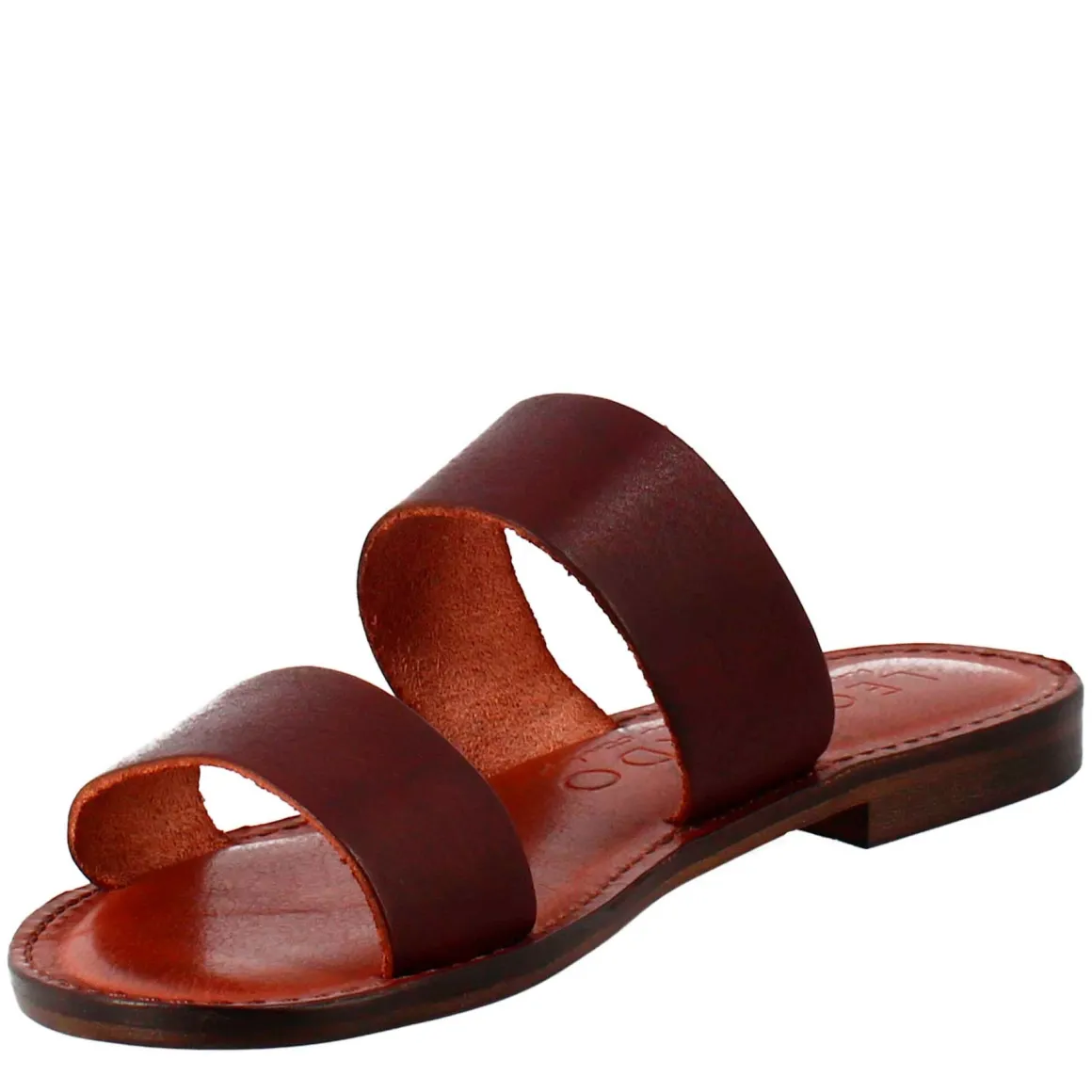 Sandali Nirvana Da Donna Stile Romano Antico In Pelle Marrone
